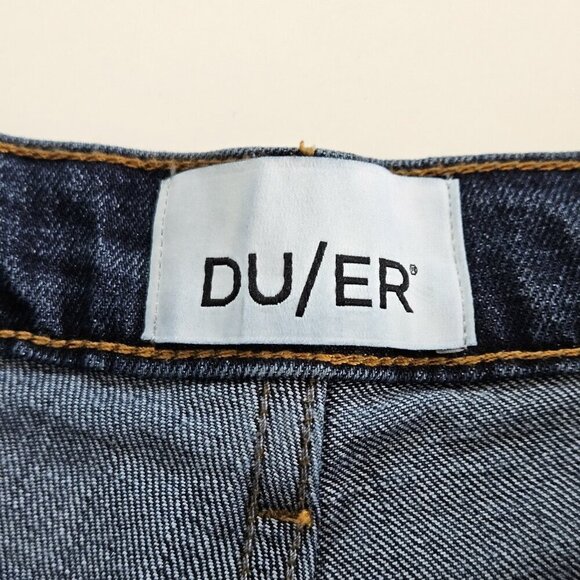DU/ER Jeans Womens 32x33 (31) Blue Wide Leg WFMS4375 Stretch Hippie Preppy Boho - Picture 3 of 16